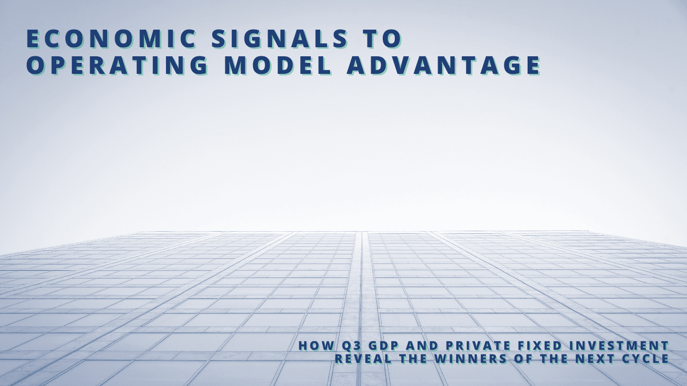 Economic Signals to Operating Model Advantage